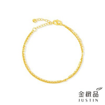 金緻品 黃金手鍊 繩結雙伴 0.69錢