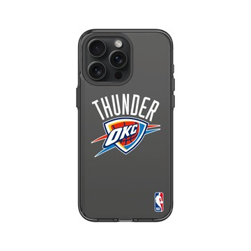 iPhone 15 Pro Max Clear 酷墨灰 - NBA - Logo-奧克拉荷馬市雷霆 Oklahoma City Thunder - Light