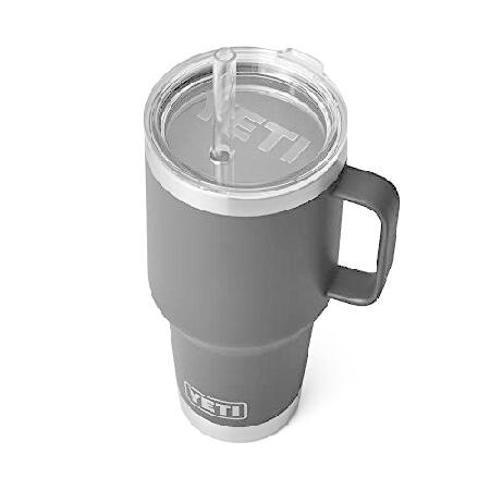 YETI Rambler 35 oz Straw Mug, Vacuum Insulated, Stainless Steel, Black並行輸入品