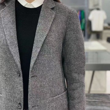 西裝外套 男 西服 韓版 休閒外套 2024男士人字紋兩粒扣西裝外套英倫風氣質修身男裝西服 SDTL