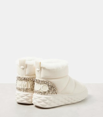Jimmy Choo Xan shearling-lined leather snow boots