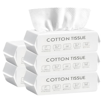 AHOYE 加厚抽取式洗臉巾 20 x 15 50張  5包  單一顏色