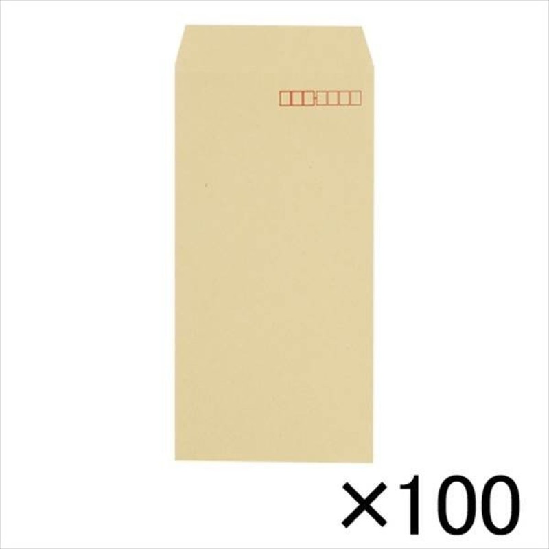 寿堂　クラフト封筒　１００枚入　規格：長３／〒枠付