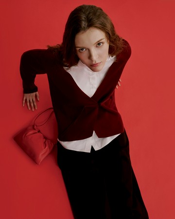 中式結鈕針織外套