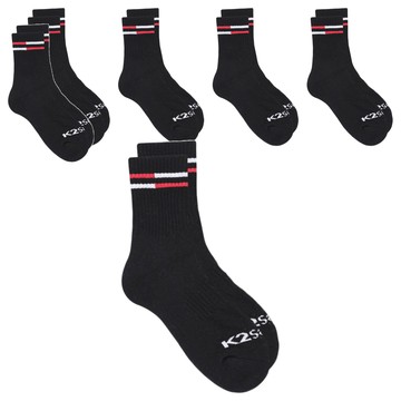 K2 Safety 運動中筒長襪 6雙組  單一尺寸  黑色  6個