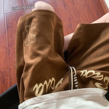 臺灣出貨 夏季新潮牌美式簡約字母休閒寬鬆短褲籃球運動抽繩百搭五分褲子男籃球短褲四分褲跑步短褲