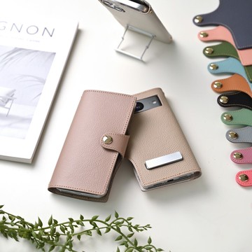 適用於所有型號的智慧型手機保護套，帶支架，筆記本風格[新收縮皮革]，帶腰帶的智慧型手機單肩包，真皮，暗色 AS14K