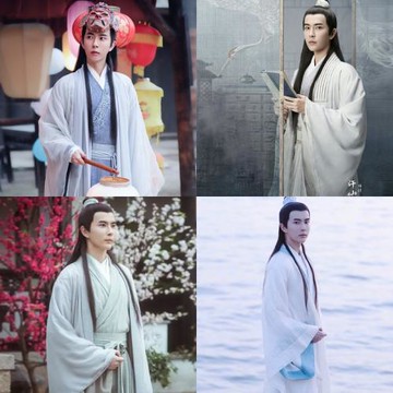 影視裝許仙同款古裝男士漢服宋朝古裝書生服武俠古裝演出服