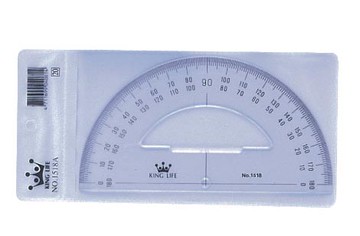 徠福 半圓分度器 15cm 180度 / 片 NO.1518A