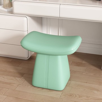 免運 化妝椅 意式化妝凳實木梳妝凳北歐皮藝免洗換鞋凳家用臥室網紅ins風茶凳p6151