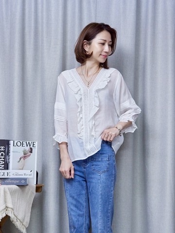 從容優雅一件搞定｜不挑人穿的荷葉棉麻襯衫
