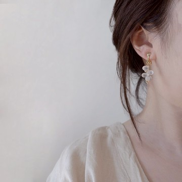 teatime  磨砂透光感水滴  summer swing   耳環 耳夾