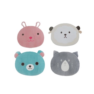 J&N 艾莉絲造型坐墊2入組 46 x 35 x 5cm 可愛動物造型記憶棉坐墊