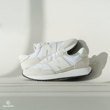 New Balance 237 女鞋 奶油杏色 麂皮 拼接 緩衝 運動 復古 休閒鞋 WS237CG