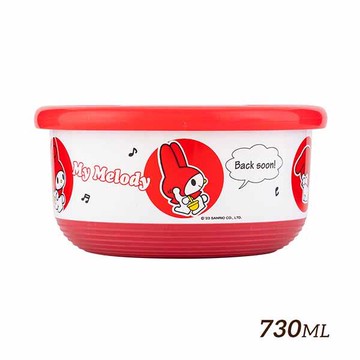 HOUSUXI不鏽鋼雙層隔熱碗730ml-美樂蒂