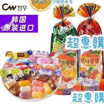 🔥超惠購📢超值促銷🔥韓國進口CW青右綜合多味水果軟糖硬糖大袋家庭裝年貨伴手禮600g