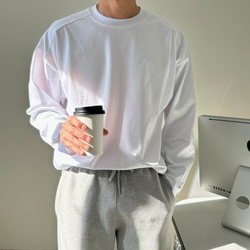 正韓高品質柔棉挺版切線長袖T恤 10色 YUPPIE 預購商品 0219