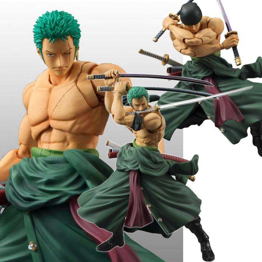MegaHouse - (再々販) ヴァリアブルアクションヒーローズ ロロノア・ゾロ ONE PIECE(ワンピース) 完成品 可動フィギュア メガハウス ONE PIECE ロロノア・ゾロ PAST BLUE （初回限定特典付き