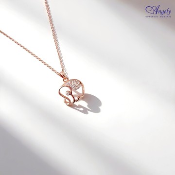 [快速出貨]【Angely】幸運象伴・閃亮小象項鍊(享盒裝服務)｜閃耀 氣質 百搭 生日禮物 情人禮物 女生禮物 職場穿搭 11月壽星生日快樂