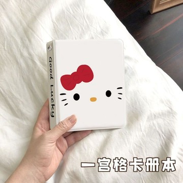 ✨全網最低價☜桃園出貨✨紅結凱蒂貓韓國ins拍立得3寸相冊本高顏值收納名片卡片小卡影集