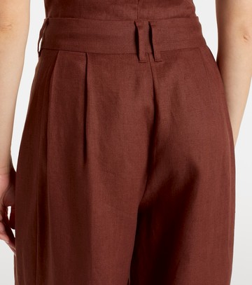 Posse Parker high-rise linen wide-leg pants