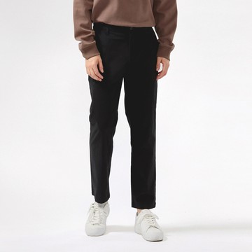 Hang Ten- 斜紋磨毛錐形長褲-男(黑色)