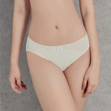 【EMESY】涼感透氣蕾絲內褲 小褲 －暖杏白 8128