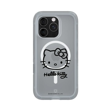 iPhone 16 Pro AirX 流變灰 - 三麗鷗-Hello Kitty - 簡約系列-線條大頭