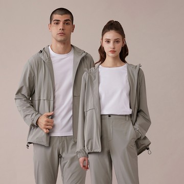 GIORDANO 男女裝機能吸濕排汗外套 Urban Walker系列 - 54 灰