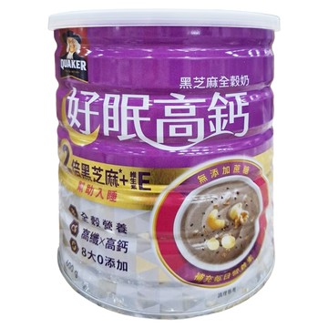 QUAKER 桂格 晚安好眠全穀奶 黑芝麻  600g  1罐
