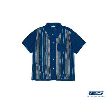 Radiall Number Five South Regular Collared Sweater S/S墨西哥條紋網眼開領針織衫(三色)
