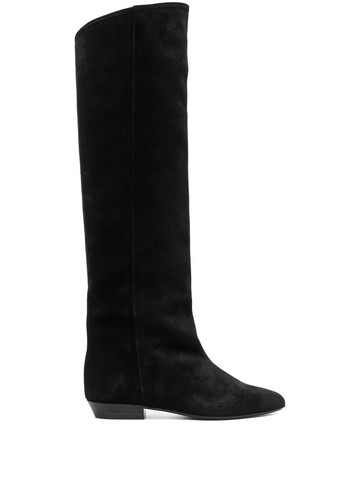 ISABEL MARANT - suede 60mm knee boots - women - Calf Leather/Calf Leather/Calf Suede - 36 - Black