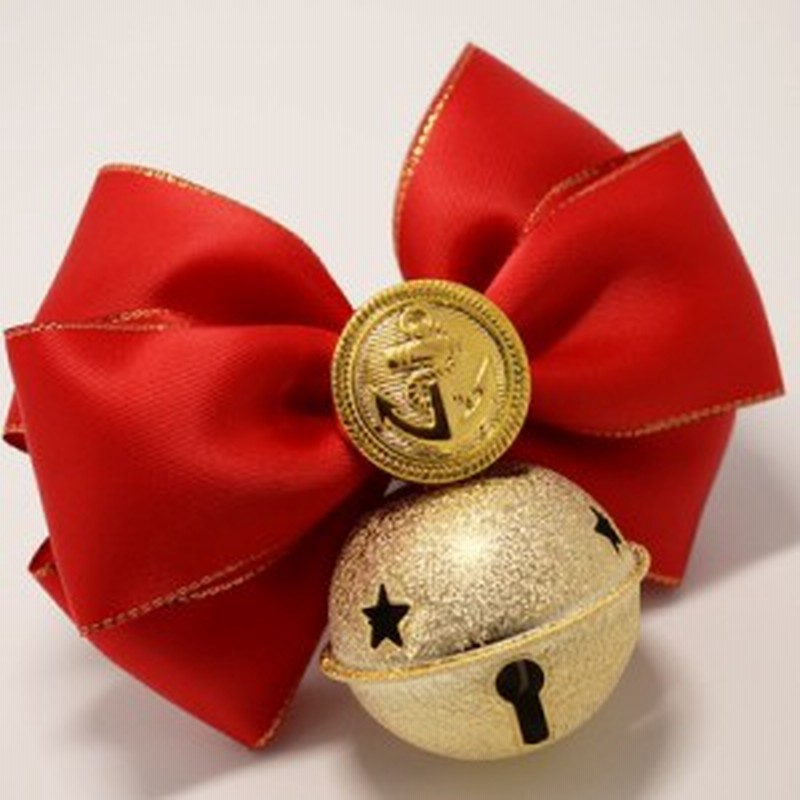 首輪 大きなリボン 碇マークボタン 鈴付き 犬 猫用 レッド S Mサイズ 通販 Lineポイント最大1 0 Get Lineショッピング