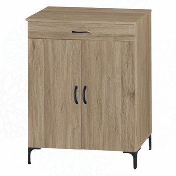 文創集 薛蒂2.7尺二門單抽低鞋櫃(二色可選)-81x41x108cm免組