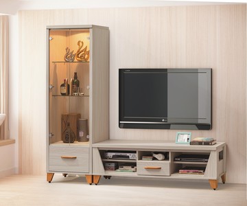 【歐風別館】艾力積赤木6尺L櫃【基隆至台中免運費】