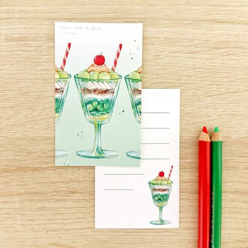 哈密瓜蘇打聖代 留言卡