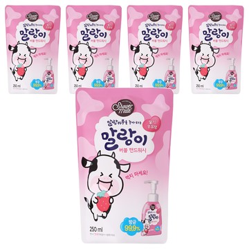 Shower mate 泡泡洗手慕斯補充包 草莓香  5包  250ml