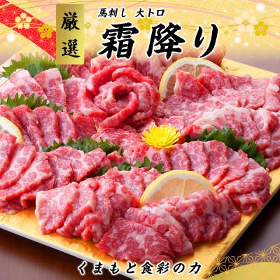 ふるさと納税 山江村 熊本直送　馬刺し　ブロック肉　大トロ　500g(山江村)