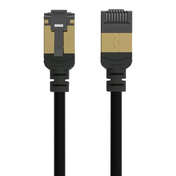 Avier PREMIUM Lite NyflexTM Cat 6A 極細高速網路線 鍍金端子遮蔽RJ45 雙重屏蔽訊號穩定  黃色 + 灰色  1m  1個