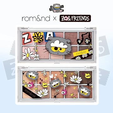[快速出貨]【Romand / rom&nd】rom&nd × ZO&FRIENDS 勝過眼皮十色眼影盤 ZOA
