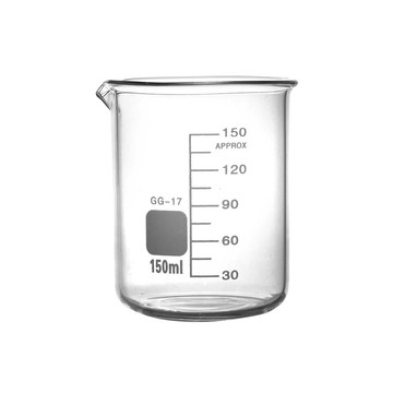 量杯燒杯 奶茶杯子 2入 150ml 尖嘴杯 實驗室燒杯 刻度玻璃杯 玻璃酒杯 裝飾瓶 咖啡用具 燒杯 萃取杯 B-GCL150