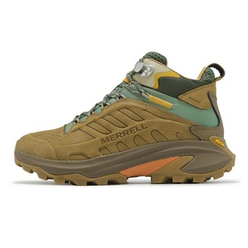Merrell 戶外鞋 Moab Speed 2 LTR Mid WP 女鞋 棕 綠 防水鞋面 抓地 越野 登山鞋 ML038426
