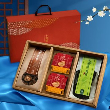十翼饌 月圓山海珍饌禮盒x1盒入(香菇/鮑魚/昆布/春節/伴手禮/過年/送禮)