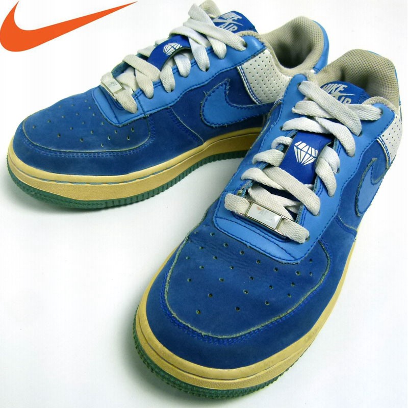 NIKE - NIKE☆AIR FORCE1/エアフォース1☆ブルーイエロー/青黄白☆25.5の通販 by 古着屋T｜ナイキならラクマ