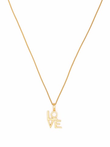 Saint Laurent - 'love' pendant necklace - women - Brass - One Size - Gold
