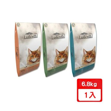 紐西蘭LivinWild野宴-全齡貓無榖配方系列貓糧15磅/6.8公斤 (貓飼料|貓主食)(下標數量2+贈神仙磚)