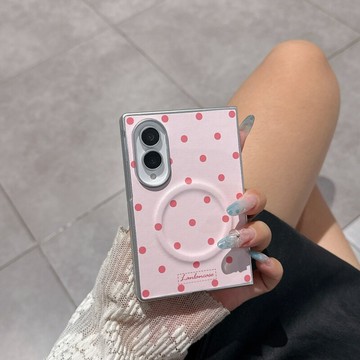 素皮紋波點 內置磁吸 Z Fold8 Fold8ultra Fold 7 4 5 6 3 手機殼 防摔 摺疊 保護套