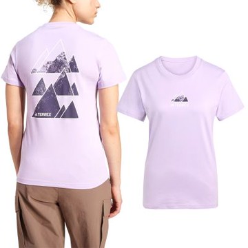 Adidas W Athlete 女款 紫色 棉質 運動 休閒 短袖 JM6367