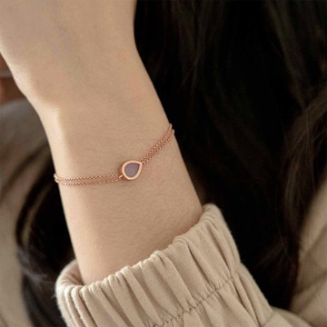 紫玉手鍊 梨形 - 天然翡翠 - 保證A玉