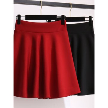 女裝2025秋冬新款短裙半身裙a字高腰防走光顯瘦半身裙跳舞裙半裙